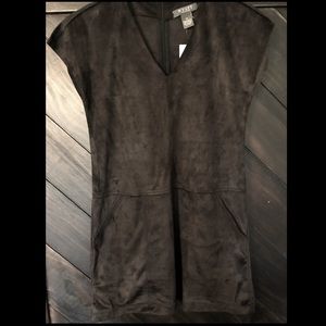 NWT Wyatt Faux Suede Mini Dress